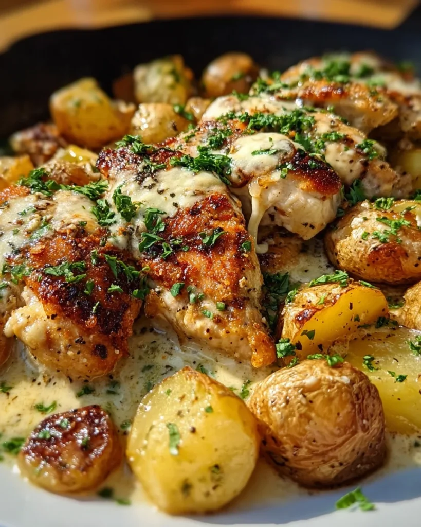 Garlic Parmesan Chicken and Potatoes