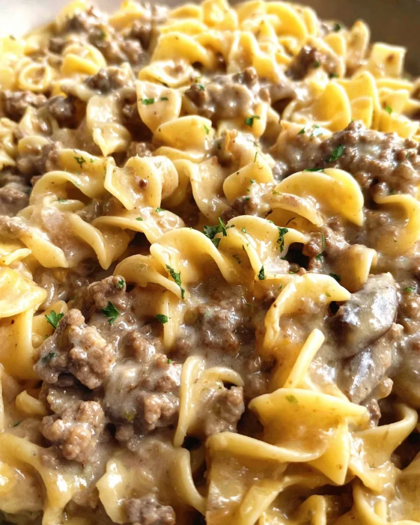 Ground Beef Stroganoff