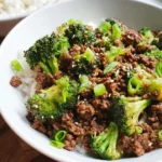 Ground Beef and Broccoli