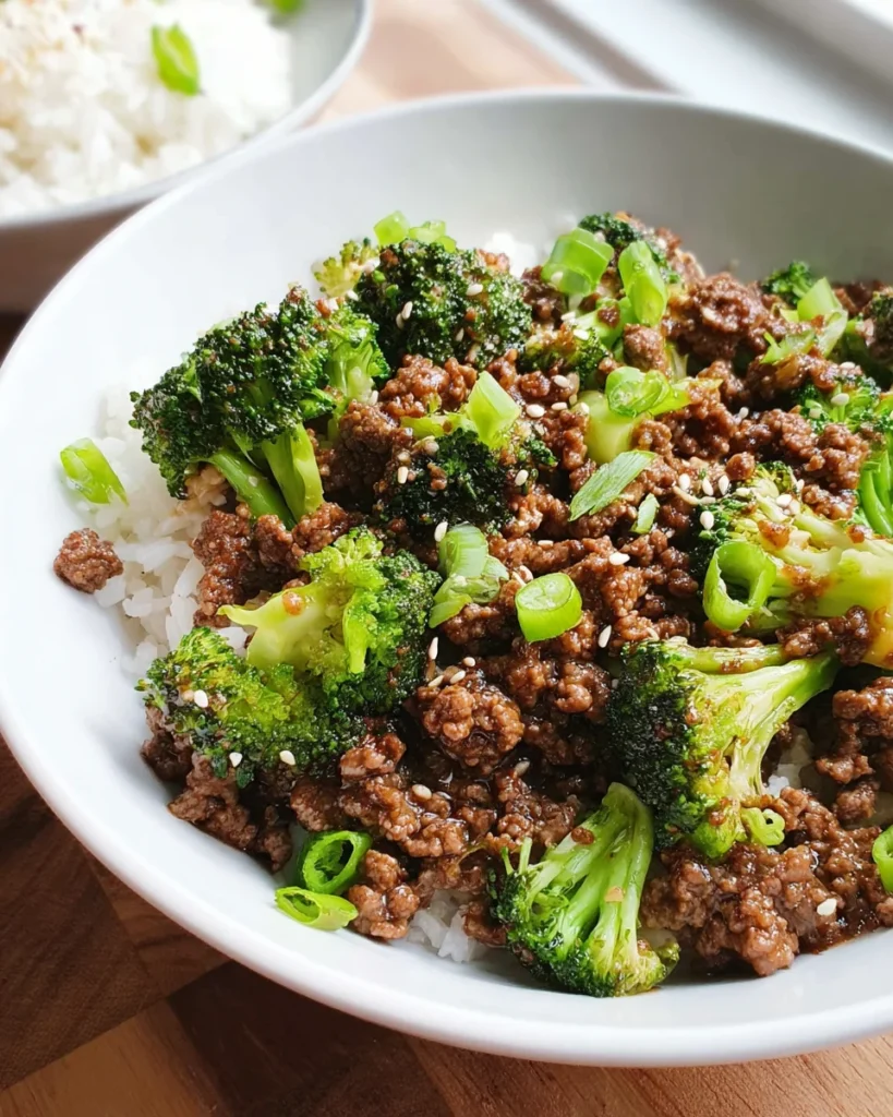 Ground Beef and Broccoli