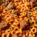 Homemade SpaghettiOs w/ Mini Meatballs