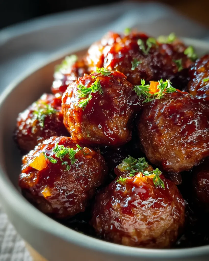 Honey-garlic Bbq Crockpot Meatballs