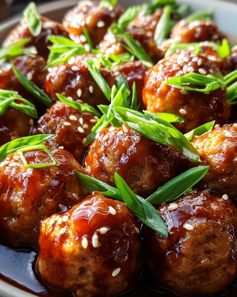 Honey Garlic Turkey Meatballs Recipe