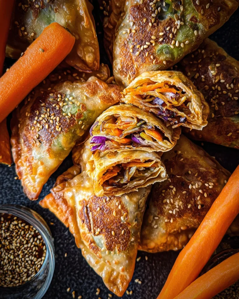 Knusprige Gemüsetaschen (veganes Rezept)