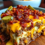 Low-Carb Bacon Cheeseburger Casserole