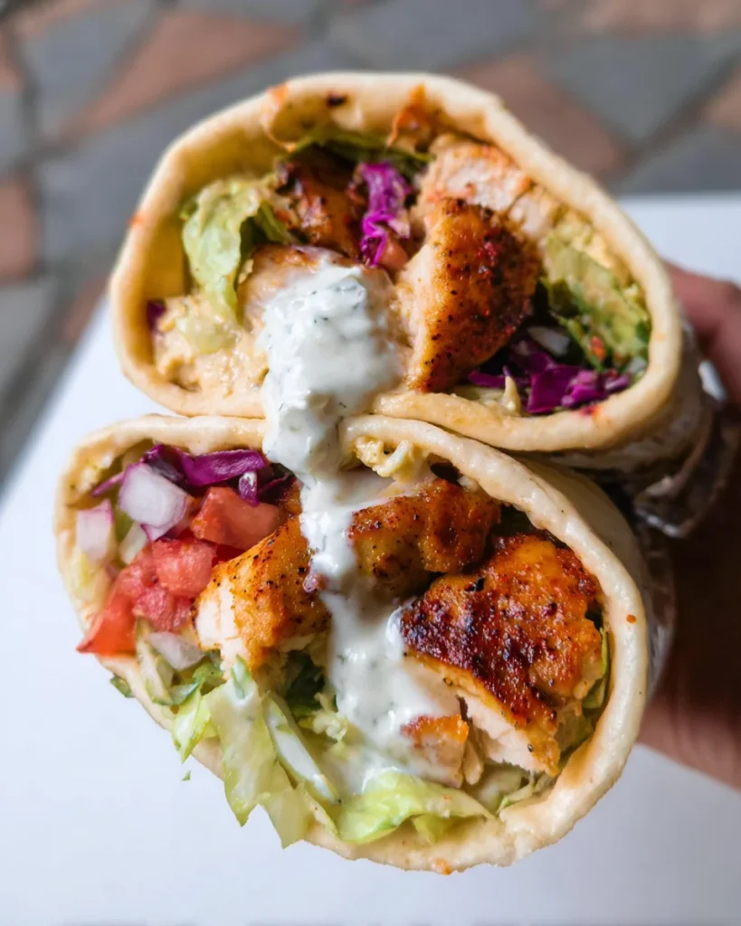 Mediterranean Chicken Wrap
