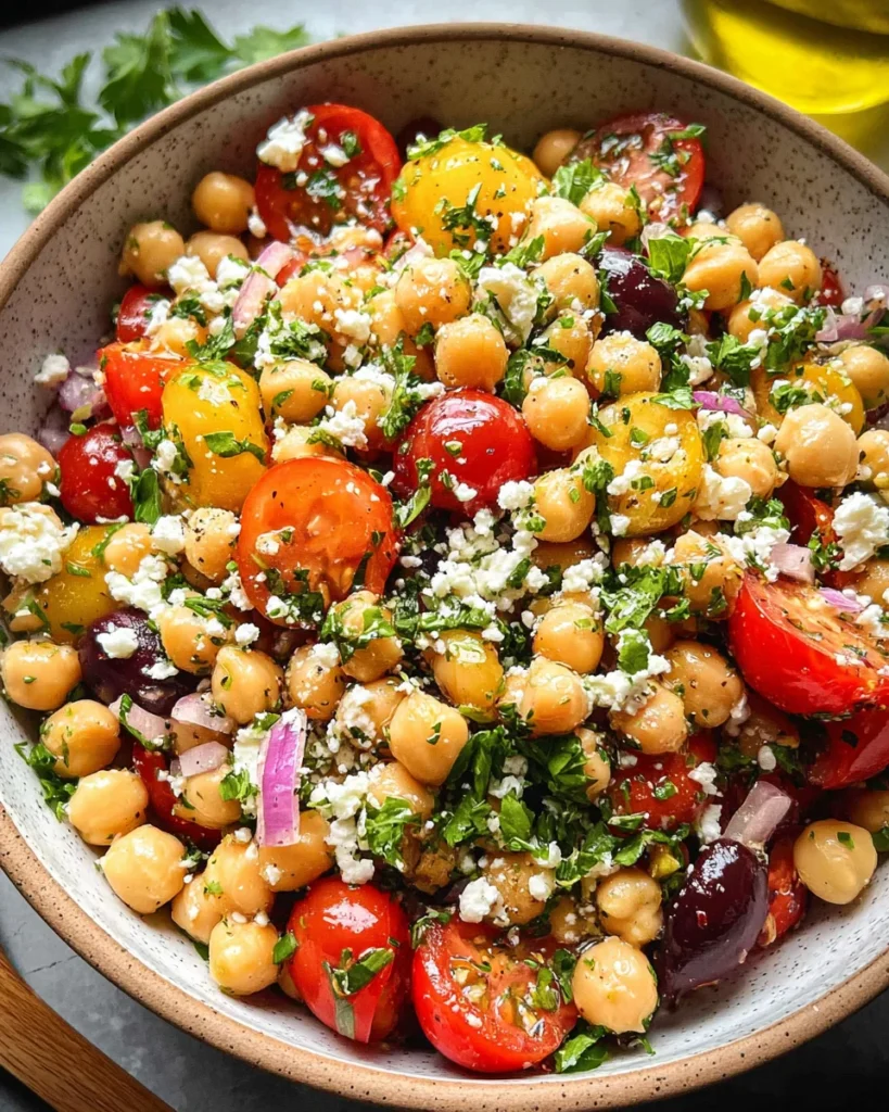 Mediterranean Chickpea Salad Recipe