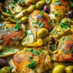 Mediterranean Lemon Chicken with Artichokes & Olives