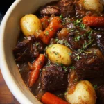 Red Wine Beef Stew with Potatoes and Carrots