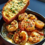 Shrimp Scampi Bowls with Garlic Bread