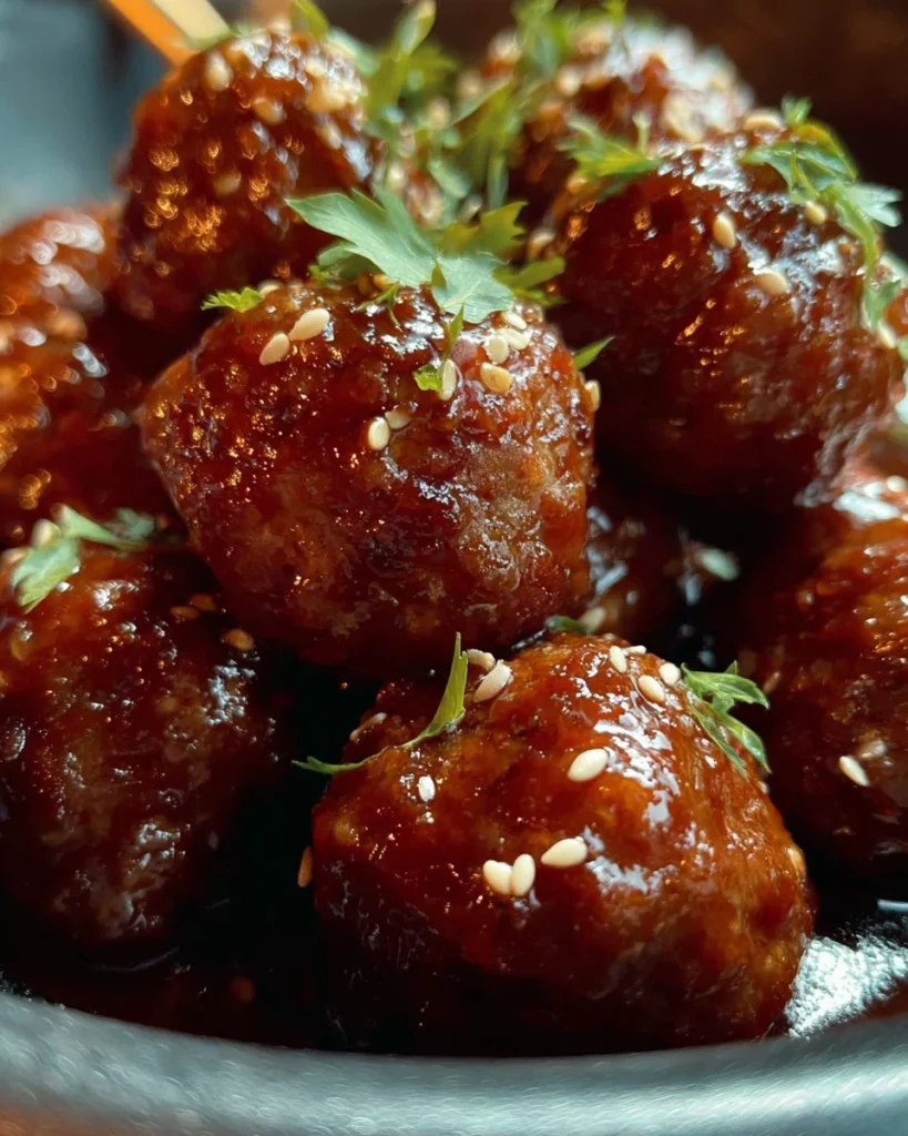 Slow Cooker Honey Garlic Meatballs