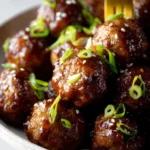 Sticky Honey Garlic Meatballs