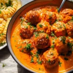 Tofubällchen in veganer Paprika-Rahmsauce