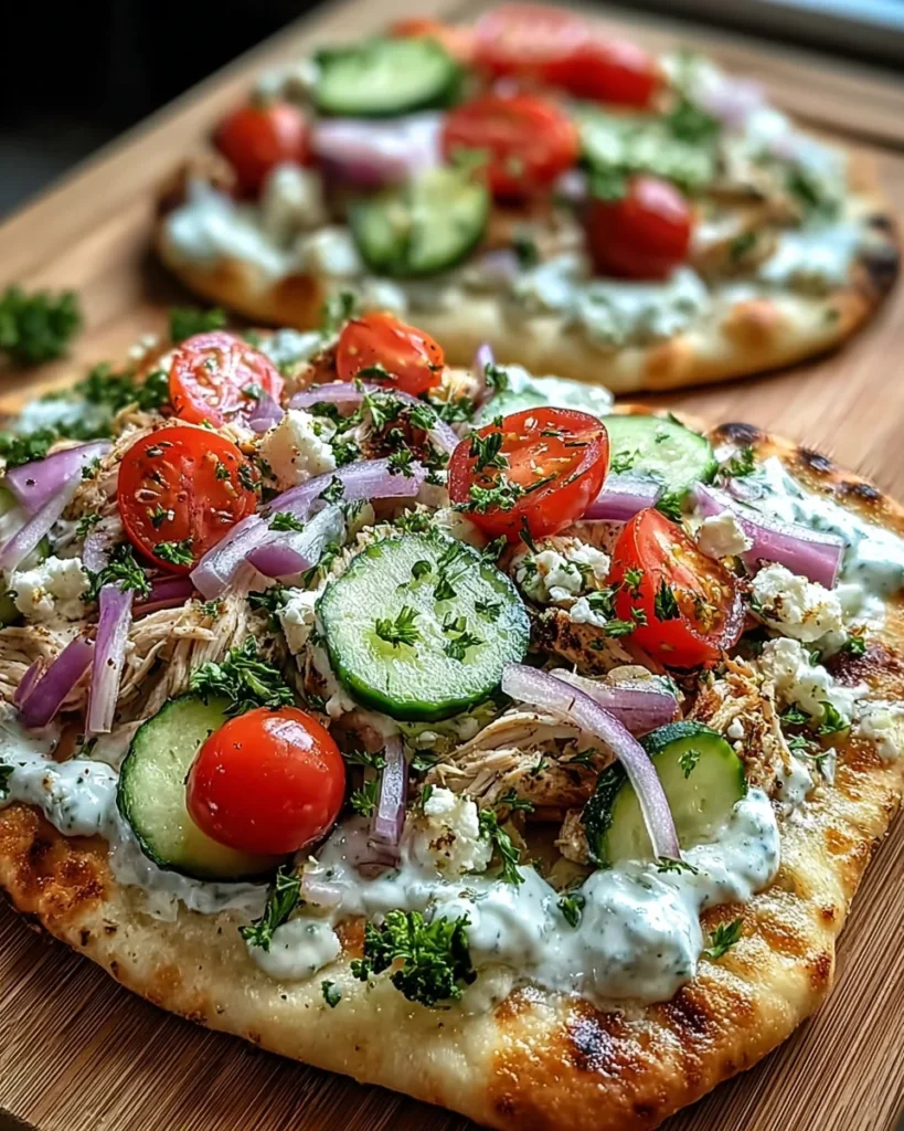 Tzatziki Chicken Pizza