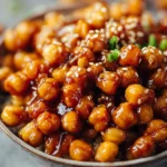 Vegan Sticky Sesame Chickpeas Recipe