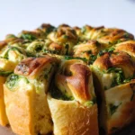 Vegan Wild Garlic Pull Apart Bread