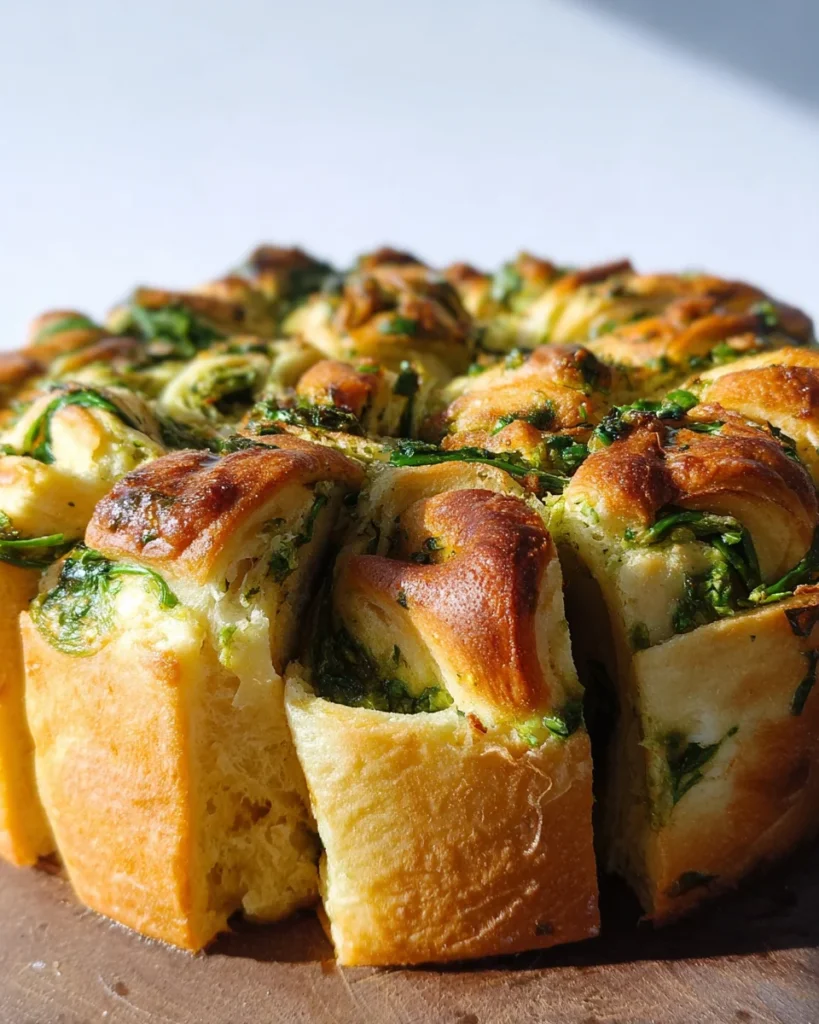 Vegan Wild Garlic Pull Apart Bread