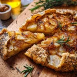 Vegane Kartoffel-Zwiebel-Galette