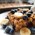 Wholesome Baked Oatmeal with Applesauce (Vegan)