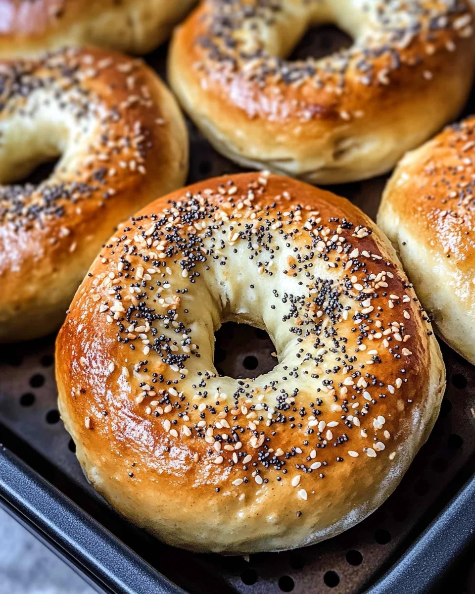 Air Fryer Protein Bagels