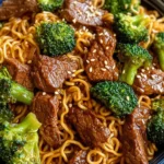 Beef and Broccoli Ramen Stir Fry