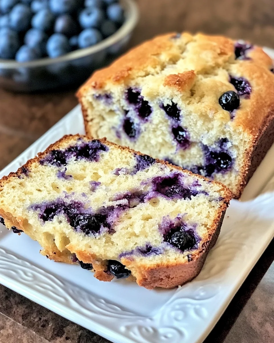 Blueberry Cream Cheese Bread