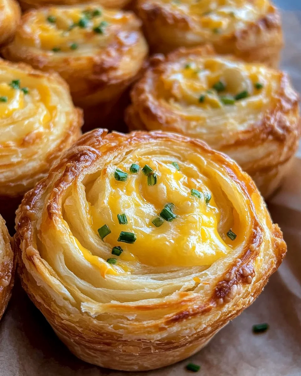 Cheesy Garlic Cruffin