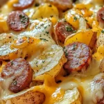 Cheesy Ranch Potatoes and Smoked Sausage