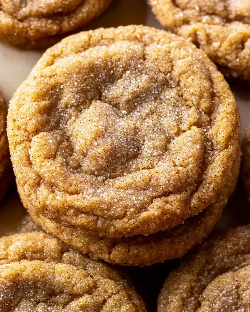 Chewy Pumpkin Snickerdoodle Cookies