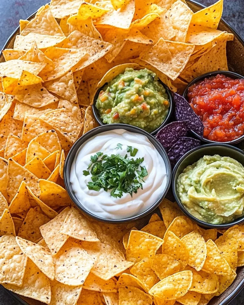 Chips and dip platter