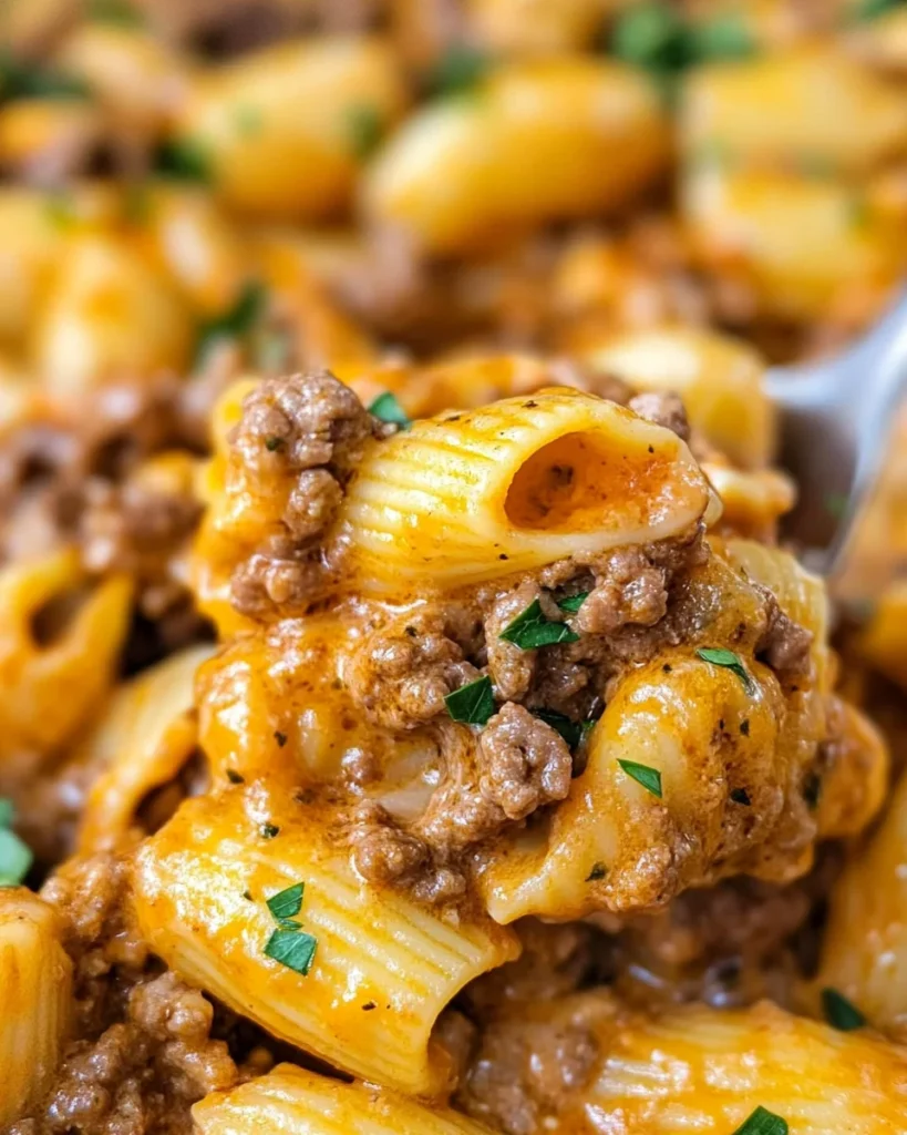 Creamy Beef and Shells
