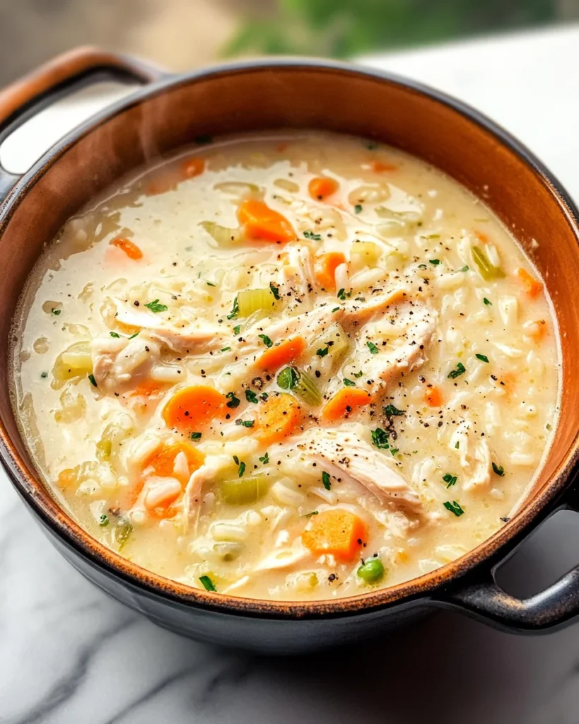 Creamy Chicken and Rice Soup