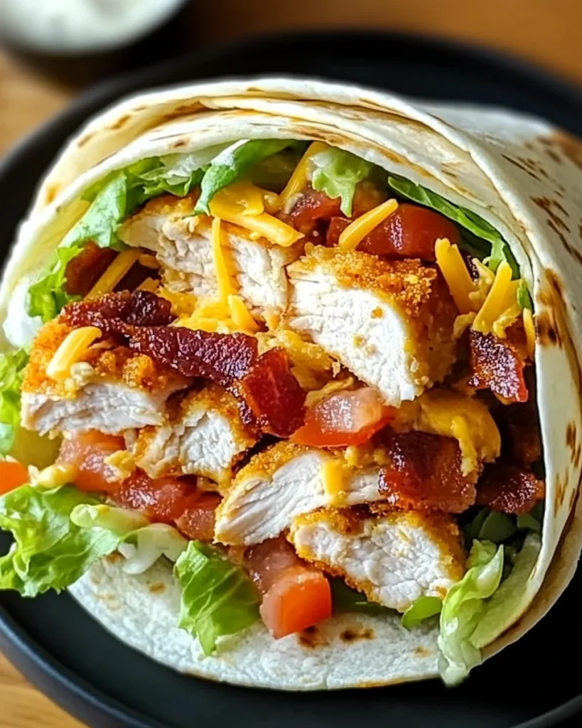Crispy Chicken Bacon Ranch Wrap