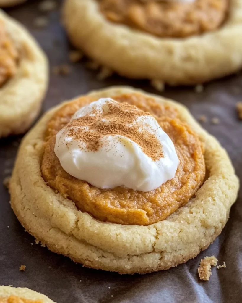 Crumbl pumpkin pie cookies