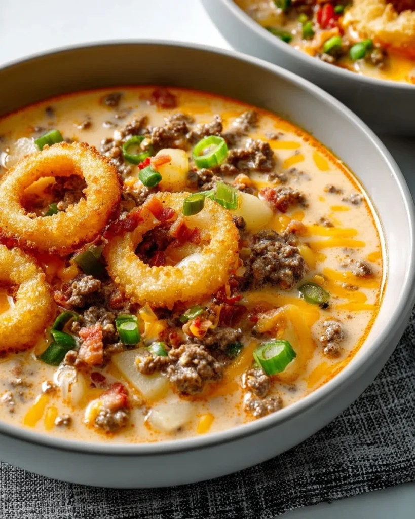 Easy Cheeseburger Soup Recipe