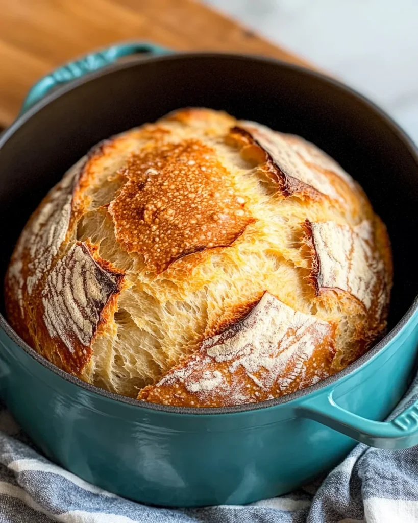 Easy No Knead Bread (Dutch Oven Bread)