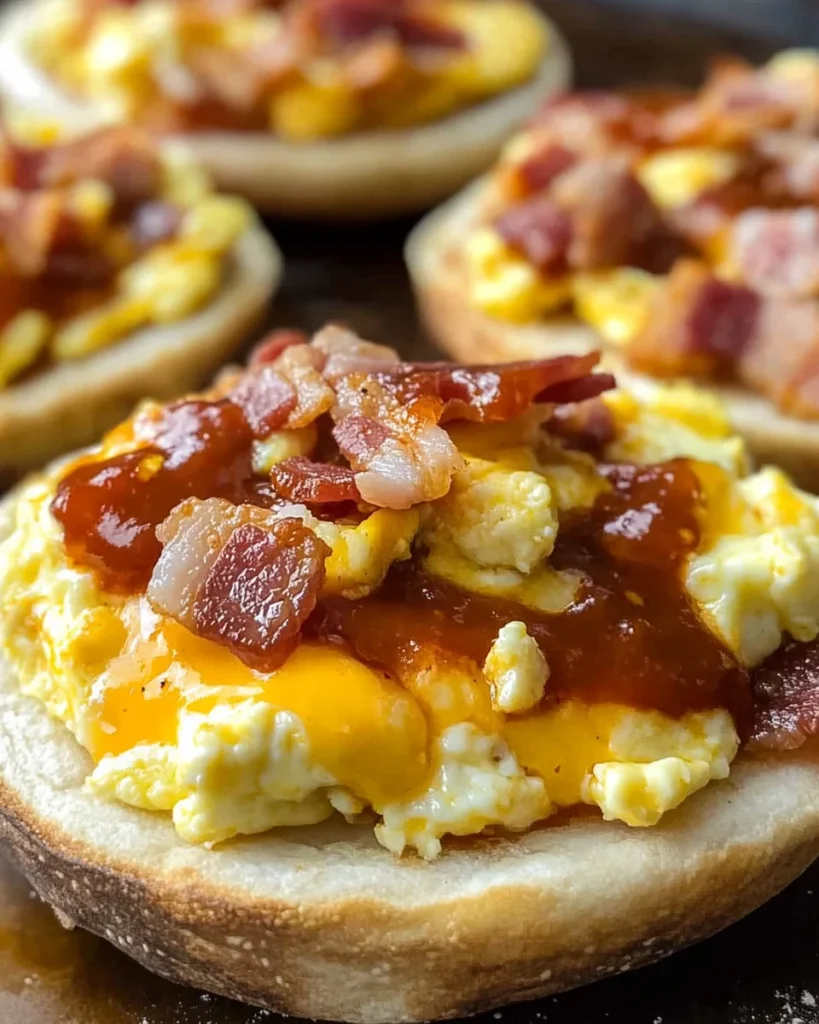 English Muffin Breakfast Pizzas