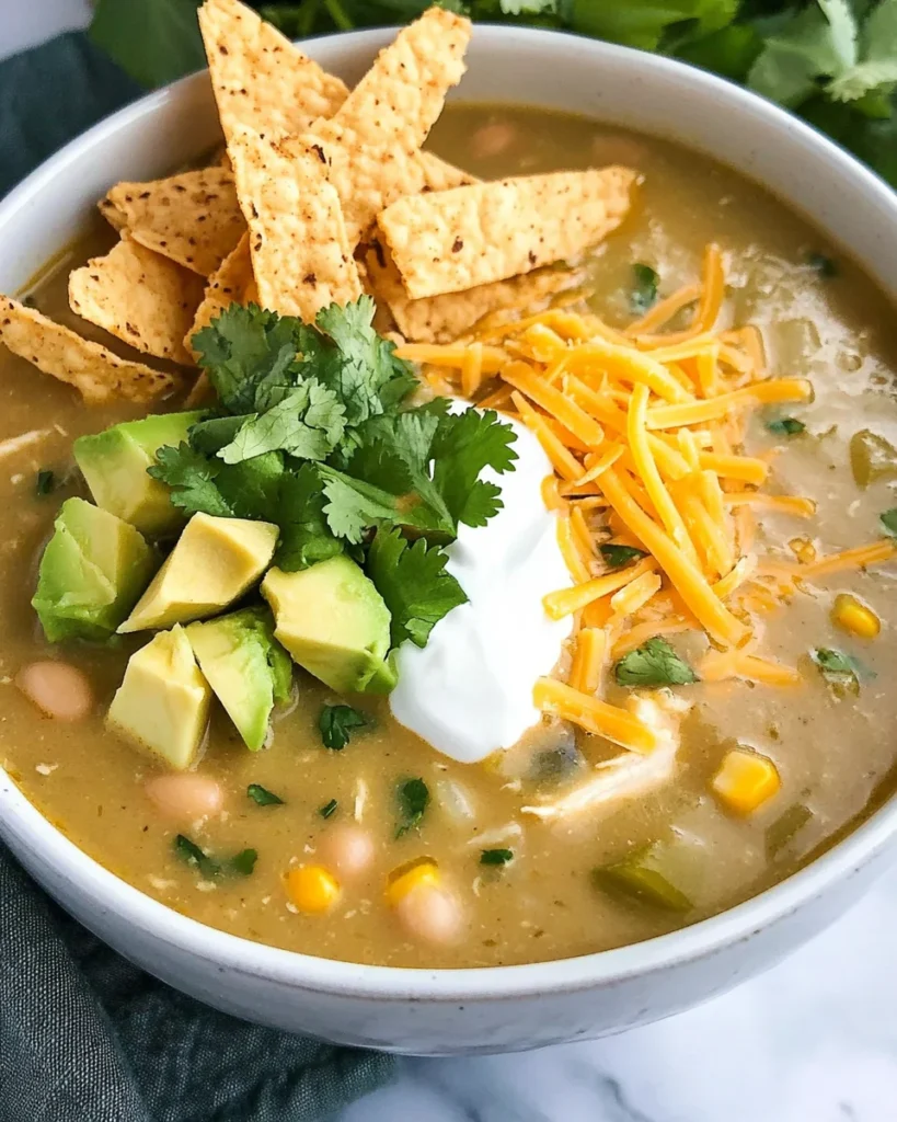 Green Enchilada Chicken Soup Recipe