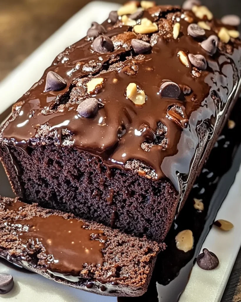 Hot Fudge Brownie Bread