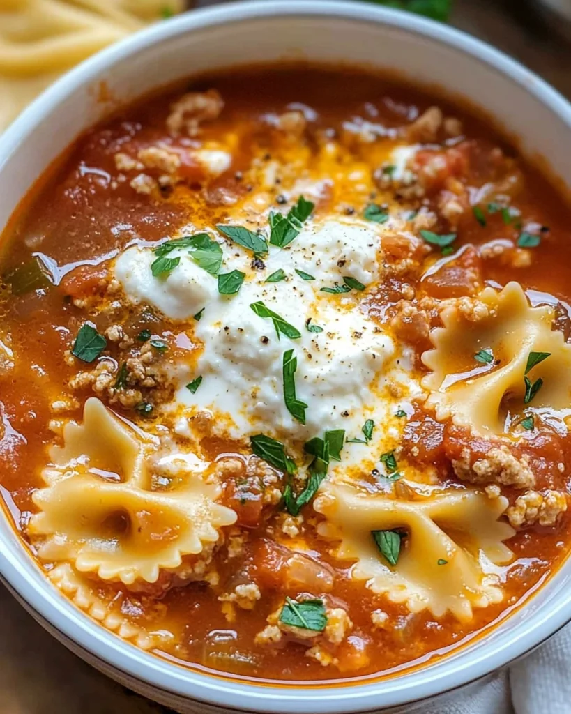 Lasagna Soup