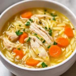 Lemon Chicken Orzo Soup