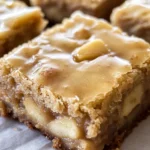 Maple Glazed Apple Blondies