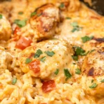 One Pot Queso Chicken and Rice
