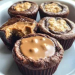 Peanut Butter Cup Stuffed Brookies