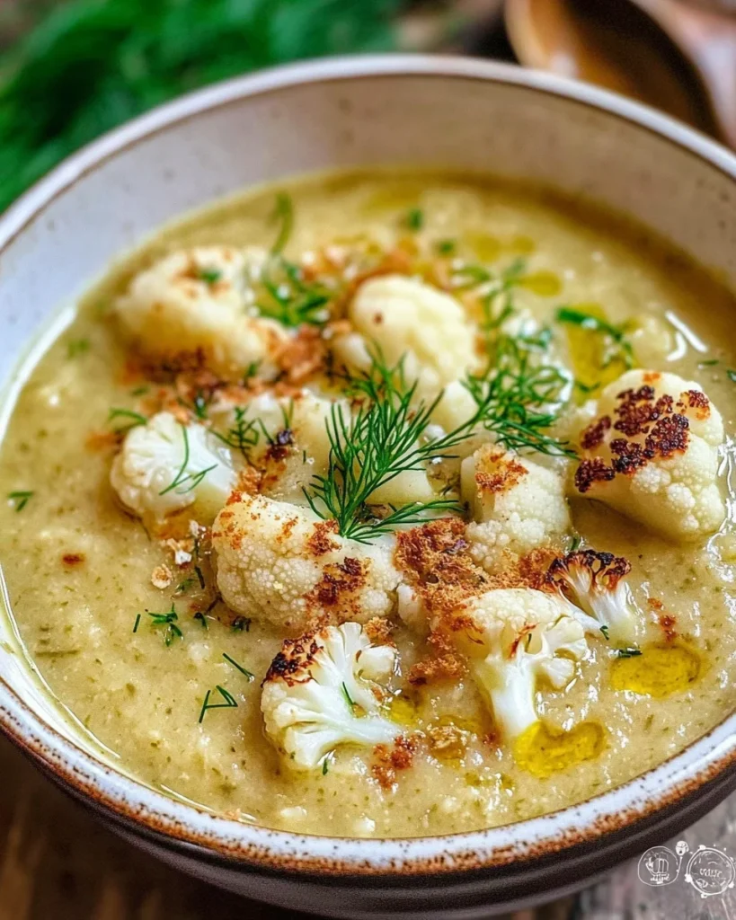 Roasted Cauliflower Soup