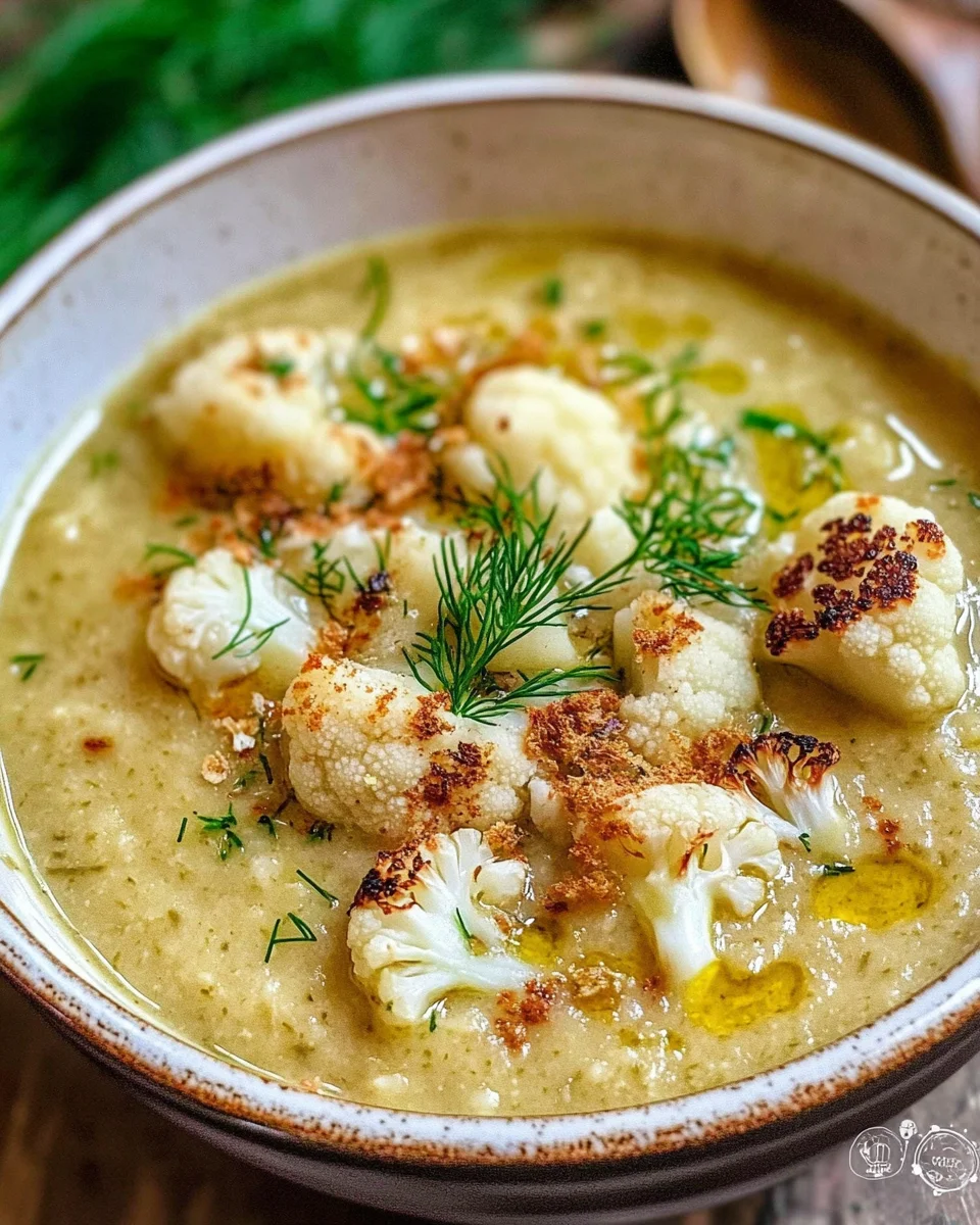 Roasted Cauliflower Soup