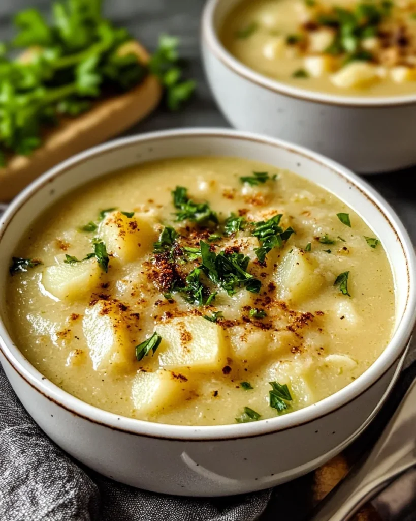 Roasted Garlic Potato Soup