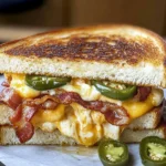 Roasted Jalapeño Popper Grilled Cheese