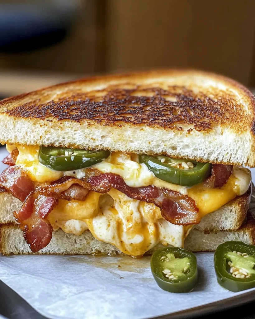 Roasted Jalapeño Popper Grilled Cheese