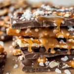 Salted caramel pretzel bark